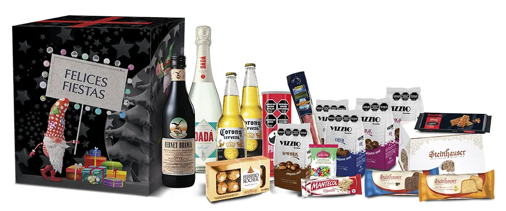 Caja Navideña Negra para regalo empresarial
