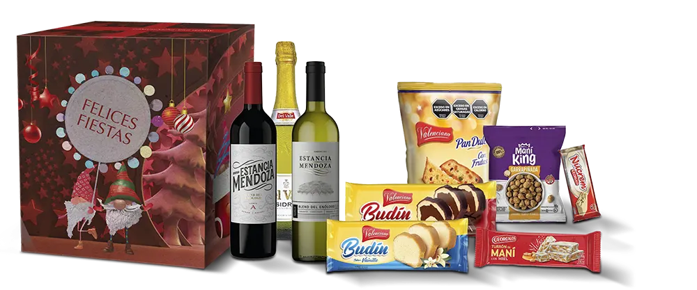 Caja Navideña Roja para regalo empresarial