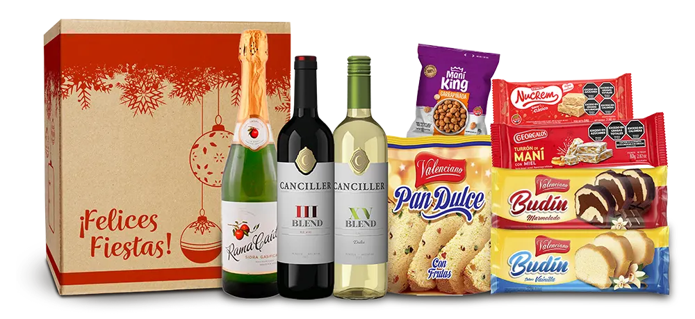 Caja Navideña Roja para regalo empresarial